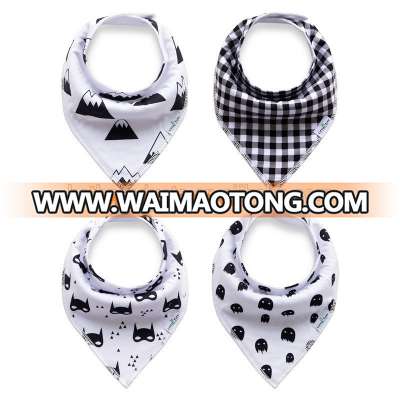 2016Printed Technics and OEM Service Supply Type organic cotton baby bibs baby bandana drool bibs